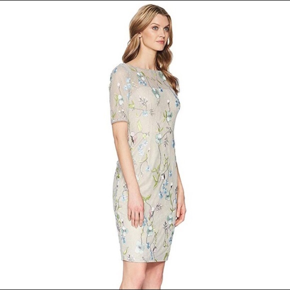 Adrianna Papell Plus Size Embroidered Dress